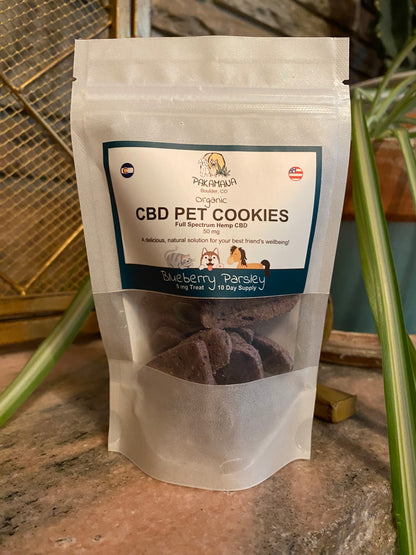 CBD Pet Treats - Blueberry Parsley (Small - 10 cookies)