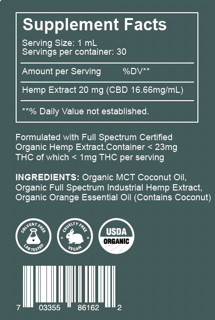 Full Spectrum CBD Hemp Extract 500mg Tincture